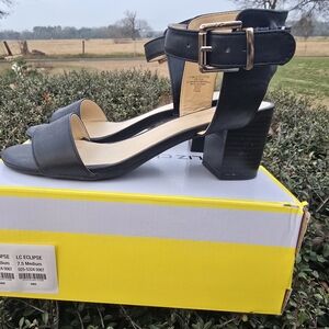 Liz Claiborne Black Block Heel Sandals